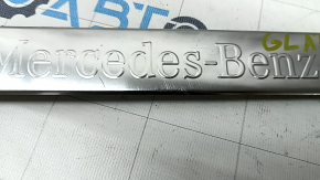 Door sill trim front right outer Mercedes GLA 14-20 chrome, broken guide, worn