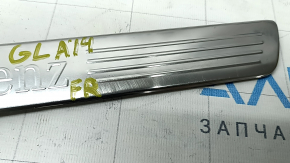 Door sill trim front right outer Mercedes GLA 14-20 chrome, broken guide, worn