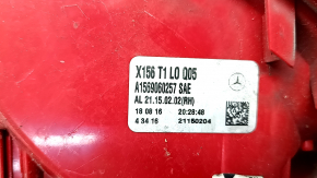 Outer wing lamp right Mercedes GLA 15-20 halogen, seal peeled off