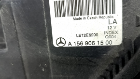Headlight front left bare Mercedes GLA 15-17 halogen, fake, broken housing, cracks, cobweb, scratches