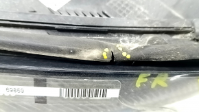 Headlight front right bare Mercedes GLA 15-17 halogen, broken glass and reflectors, broken mount
