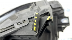 Headlight front right bare Mercedes GLA 15-17 halogen, broken glass and reflectors, broken mount