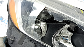 Headlight front right bare Mercedes GLA 15-17 halogen, broken glass and reflectors, broken mount