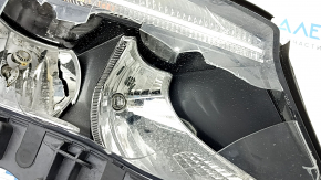 Headlight front right bare Mercedes GLA 15-17 halogen, broken glass and reflectors, broken mount