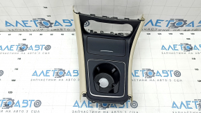 Cup holder center console with cigarette lighter Mercedes GLA 14-20 beige, scratches