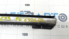 Upper door molding front left Mazda CX-9 16- chrome, dents, bumps, broken