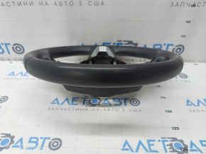 Naked steering wheel Mazda CX-9 16 - without heating, with chrome insert, leather, black, scratches, torn fasteners