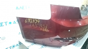 Bare rear bumper Audi A5 F5 17-19 for parking sensors premium, prestige, red LY3S, pressed, scratches, broken fasteners