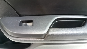 Door trim card rear right Honda Insight 19-22 black, armrest and insert black leather, scratches