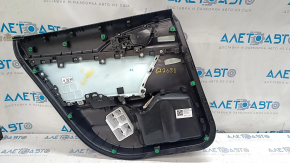 Door trim card rear right Honda Insight 19-22 black, armrest and insert black leather, scratches
