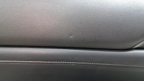 Door trim card front left Honda Insight 19-22 black, armrest and insert black leather, bumpers