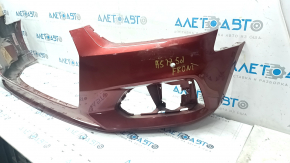 Bare front bumper Audi A5 F5 17-19 for parking sensors premium, prestige, red, scratches, broken fastener