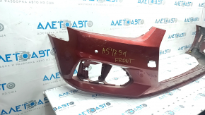 Bare front bumper Audi A5 F5 17-19 for parking sensors premium, prestige, red, scratches, broken fastener