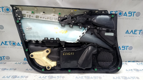Door trim card front right Honda Insight 19-22 black, armrest and insert black leather, bumps, dented