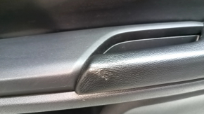 Door trim card front right Honda Insight 19-22 black, armrest and insert black leather, bumps, dented