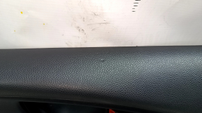 Door trim card front right Honda Insight 19-22 black, armrest and insert black leather, bumps, dented