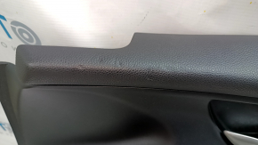 Door trim card front right Honda Insight 19-22 black, armrest and insert black leather, bumps, dented