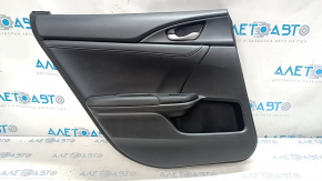 Door trim card rear left Honda Insight 19-22 black, armrest and insert black leather, scratches