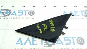 Mirror cover triangle outer front right Tesla Model 3 18- black gloss, broken fasteners