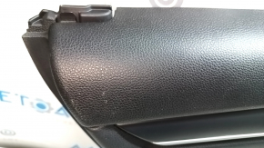 Door trim card rear left Honda Accord 18-22 black, with black insert leather. armrest black leather, molding black structure, scratches