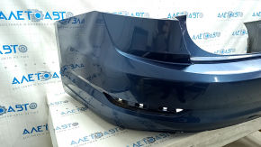 Bare rear bumper VW Jetta 19 - blue, paint peeling