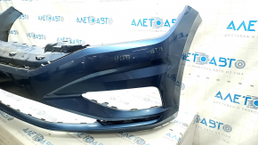 Bare front bumper VW Jetta 19- blue, non-original, CAPA, non-factory holes, scratches