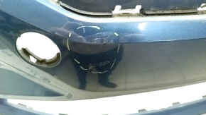Bare front bumper VW Jetta 19- blue, non-original, CAPA, non-factory holes, scratches