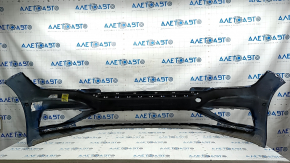 Bare front bumper VW Jetta 19- blue, non-original, CAPA, non-factory holes, scratches