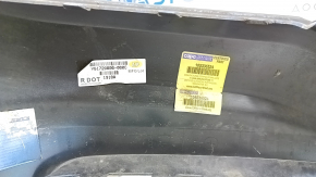 Bare front bumper VW Jetta 19- blue, non-original, CAPA, non-factory holes, scratches