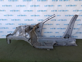 Front right quarter Honda Accord 18-22 hybrid, with central pillar, sawed off, silver
