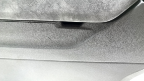 Central console armrest and cup holders VW Jetta 19 - black leather, scratches, needs cleaning