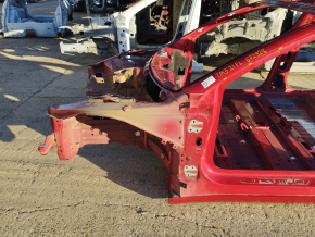 Tesla Model 3 18 front left quarter panel - on the body, iron panel, red PPMR