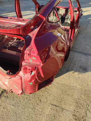 Quarter wing rear right Tesla Model 3 21- on the body, red PPMR