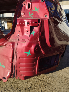Quarter wing rear right Tesla Model 3 21- on the body, red PPMR