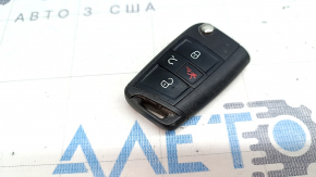VW Jetta 19 key - 4 buttons, folding, worn