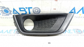 Right bumper grille Jeep Compass 17-21 Trailhawk with gray molding, under fog lights, sand