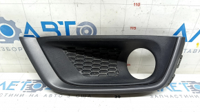 Left bumper grille Jeep Compass 17-21 Trailhawk with gray molding, under fog lights, sand