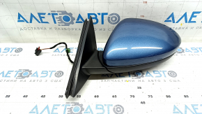 Side mirror left VW Jetta 19- 3 pins, blue