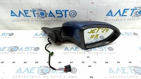 Side mirror right VW Jetta 19- 3 pins, blue