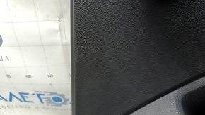 Door trim card rear right VW Jetta 19 - black with black insert plastic, armrest black leather, under the tweeter, scuffs