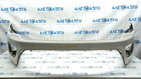 Front bumper bare upper part Jeep Compass 17-21 Trailhawk, white, bump, scratches, broken fasteners