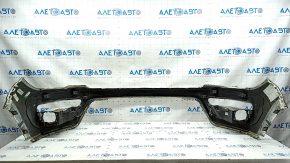 Front bumper bare upper part Jeep Compass 17-21 Trailhawk, white, bump, scratches, broken fasteners