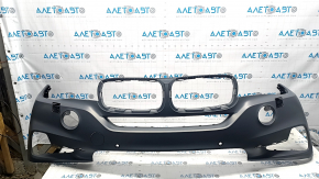 Bare front bumper BMW X5 F15 14-18 for 2 parking sensors, headlight washers, without reflectors