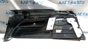 Left arch trim Audi Q7 4L 10-15 for 3 rows, black, scratches