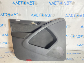 Door trim card front left VW Tiguan 09-17 black with black insert cloth, armrest cloth for dry cleaning