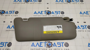 Left visor Acura ILX 13-15 gray, without hook, with backlight, dented