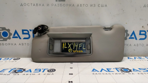 Left visor Acura ILX 13-15 gray, without hook, with backlight, dented