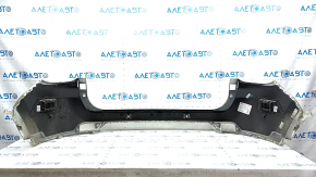 Bare rear bumper upper part Jeep Compass 17 - for parking sensors, white, scratches