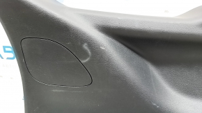 Lower tailgate trim Jeep Compass 17 - black, scratches, crack in fastening, plastic turned white