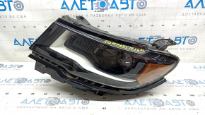 Headlight front left complete Jeep Compass 17-21 xenon+led, with mount, broken mount, sand